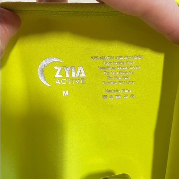 ZYIA Bright Yellow Women's Tank Top - Size Medium - Picture 2 of 4